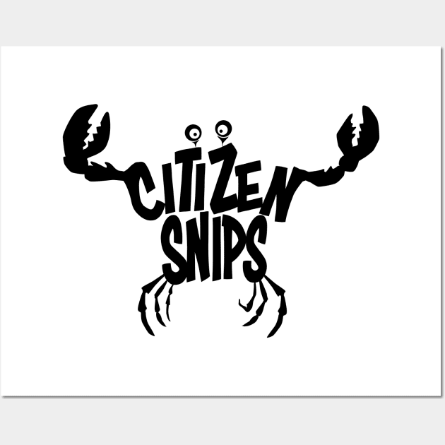 Citizen Snips (Black Design) Wall Art by THRILLHO